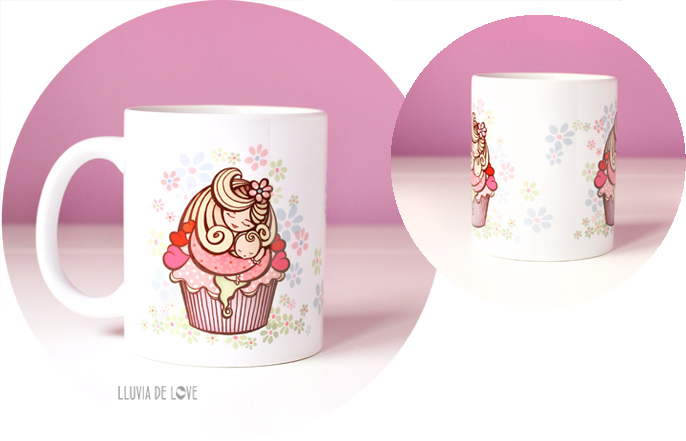 Regalos para fans de los cupcakes. Tazas con cupcakes de madres. Regalos bonitos para madres primerizas. Regalos para madres recientes. Regalos para embarazadas. Regalos de lactancia.