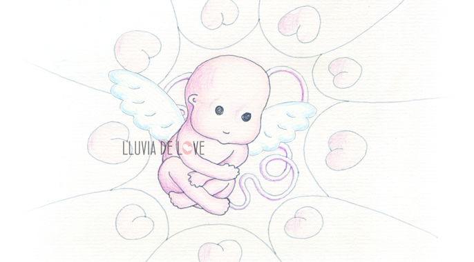 Dibujo. Duelo gestacional y perinatal. Stillbirth. Duelo perinatal. Bebé estrella