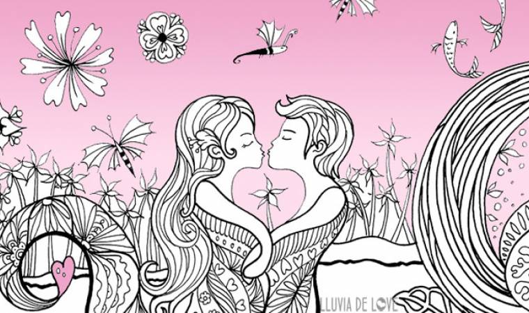 Dibujos Para Colorear Para Adultos En Pdf Para Imprimir Lluvia De Love