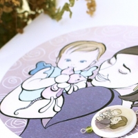 El mejor regalo para una madre. Ilustración personalizada de familia para la mamá de Maialen El mejor regalo para una madre. Ilustración personalizada de familia para la mamá de Maialen