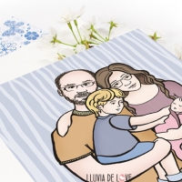 Paso a paso de una ilustración personalizada de familia que aún no te he enseñado Paso a paso de una ilustración personalizada de familia que aún no te he enseñado
