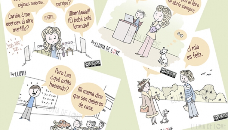 Viñetas de humor maternal Humos de madres, vida de madre y maternidad ilustrada