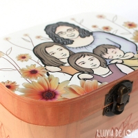 Caja de madera personalizada - Máximo 3  figuras