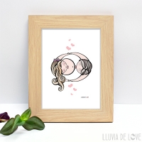Serie de láminas con ilustración de embarazo Regalos para embarazadas. Regalos para baby shower