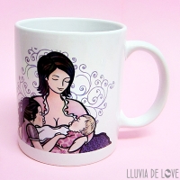 Taza personalizada de cerámica, por si no sabes qué regalar a una madre reciente o primeriza. Única y exclusiva para ella.