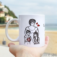 Taza Personalizada Trazo 1 a 3 Figuras