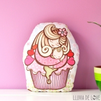 Cojín decorativo cupcake 