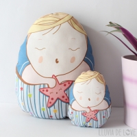 Muñeco para fomentar el vÃnculo entre hermanos CojÃn decorativo para decorar la habitación de los niños y muñeco de tela Pepito Estrella. Regalos para niños muy pequeños. Para vincular al hermano mayor con su hermano pequeño y evitar celos